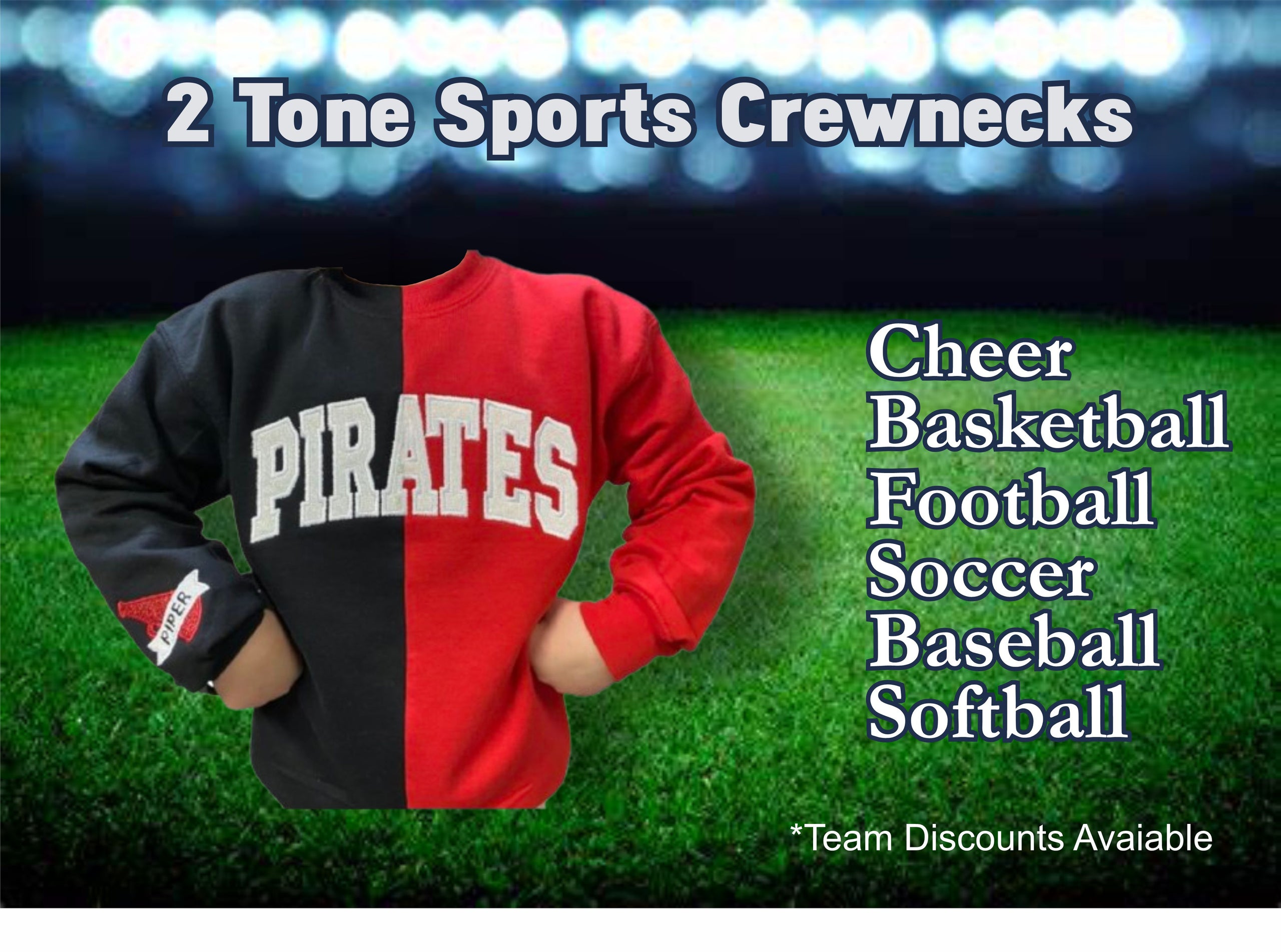 2 Tone Sports Crewneck Sweatshirt YOUTH The Irish Peddler